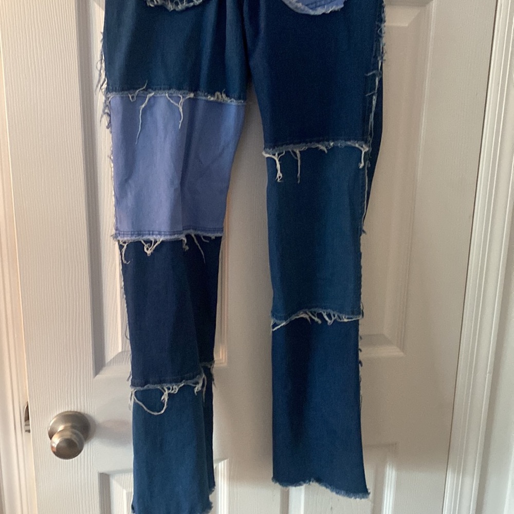 Multi Denim Patchwork Jeans. - image 7